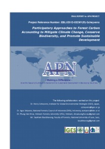 Participatory Approaches To Forest Carbon Accounting To Mitigate Climate Change Conserve Biodiversity And Promote Sustainable