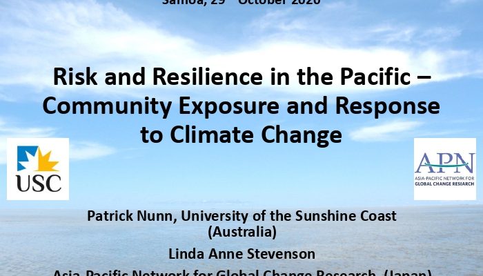 Risk and resilience in the Pacific—community exposure and response to ...