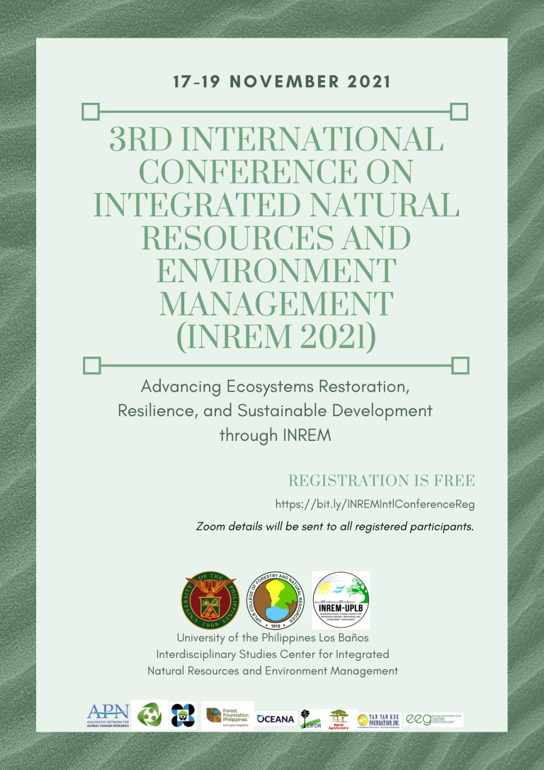 INREM 2021: Advancing Ecosystems Restoration, Resilience and ...