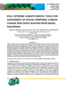 Extreme climate indices: Tools for assessment of spatio-temporal ...